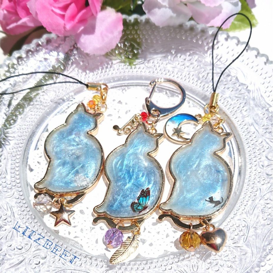 【再販】ネコは液体シリーズ*選べる金具