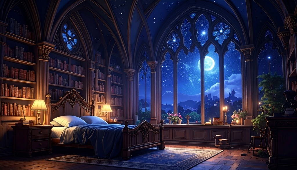 【背景素材】黒系ゴシック部屋50枚セット【配信素材】