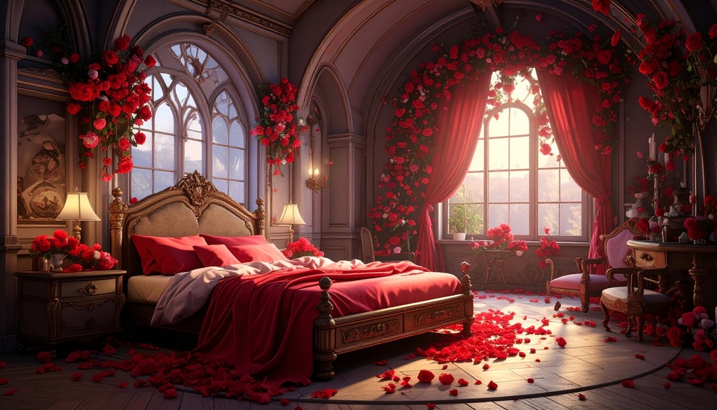 【背景素材】黒系ゴシック部屋50枚セット【配信素材】