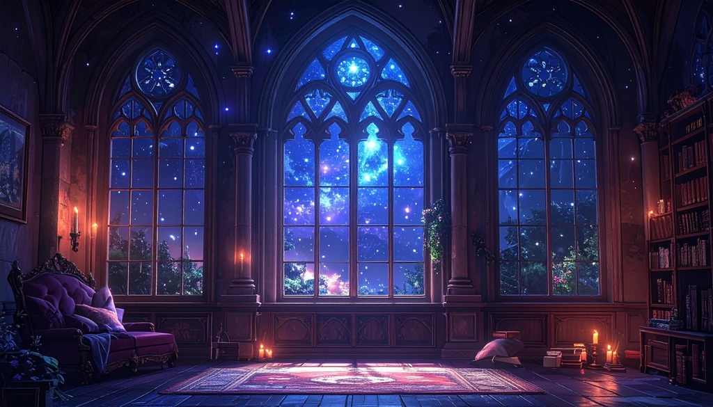 【背景素材】黒系ゴシック部屋50枚セット【配信素材】