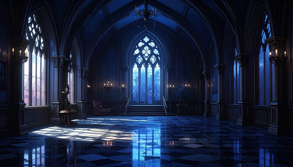 【背景素材】黒系ゴシック部屋50枚セット【配信素材】