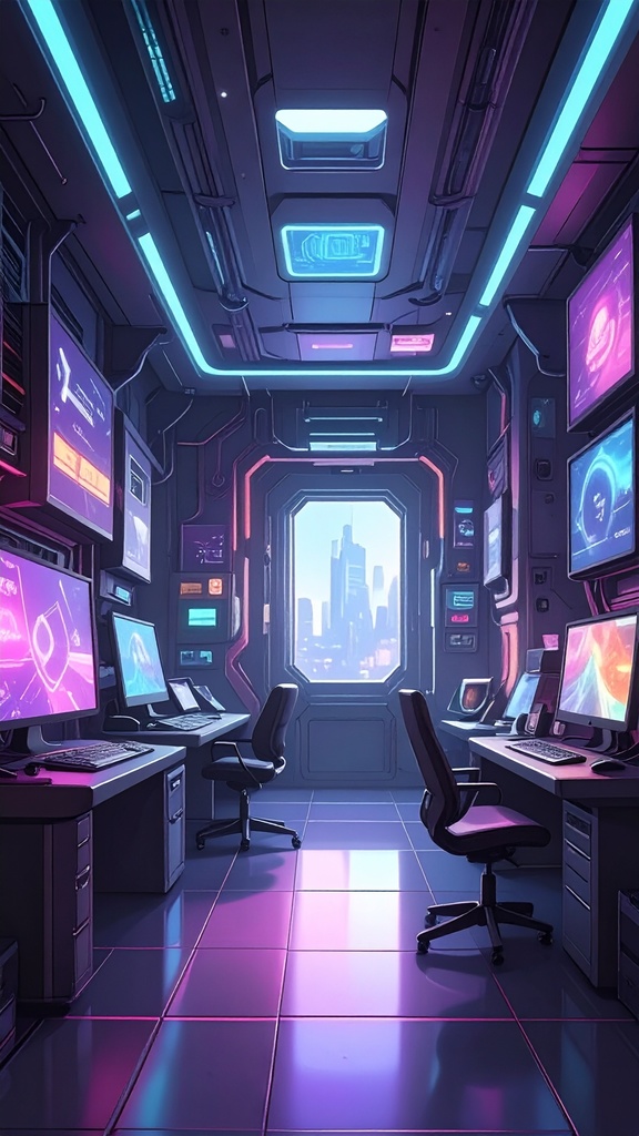 【背景素材】ゲーミング部屋55枚セット【配信素材】