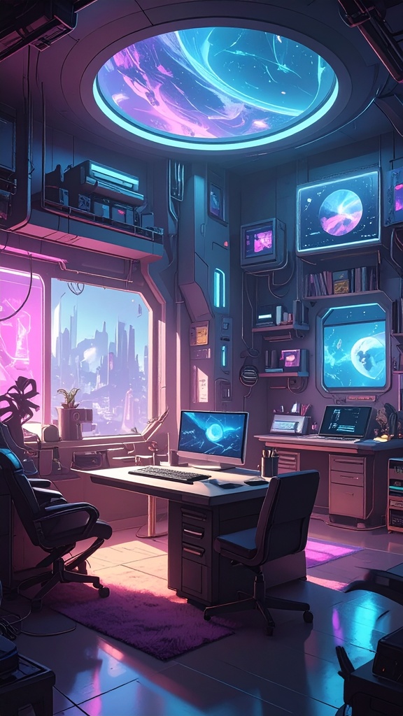 【背景素材】ゲーミング部屋55枚セット【配信素材】