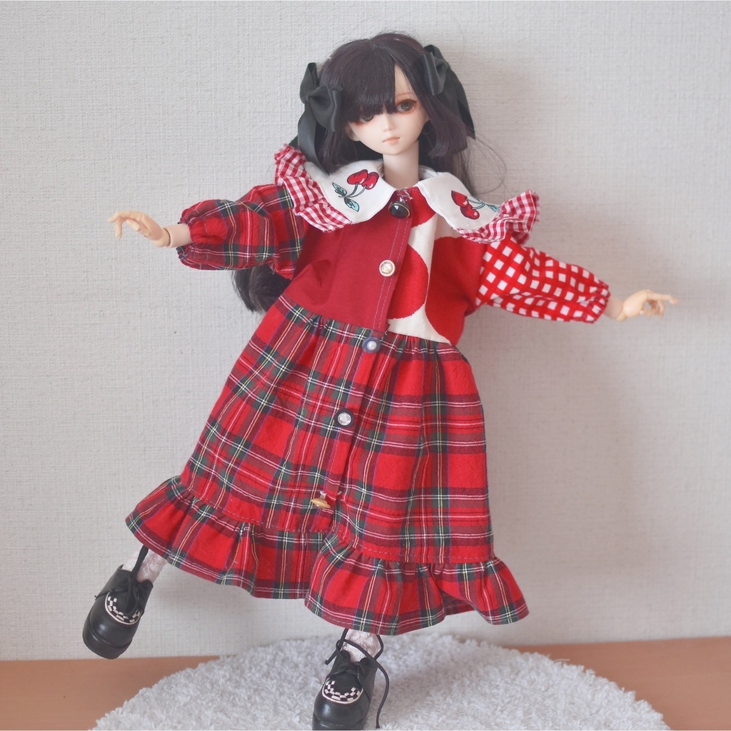 ときめいて赤ワンピ