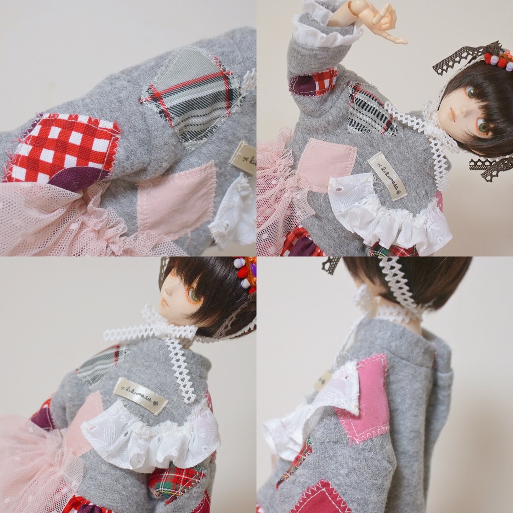 ペタペタぱっちわーくの✳︎スウェットワンピ☆