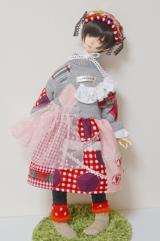 ペタペタぱっちわーくの✳︎スウェットワンピ☆