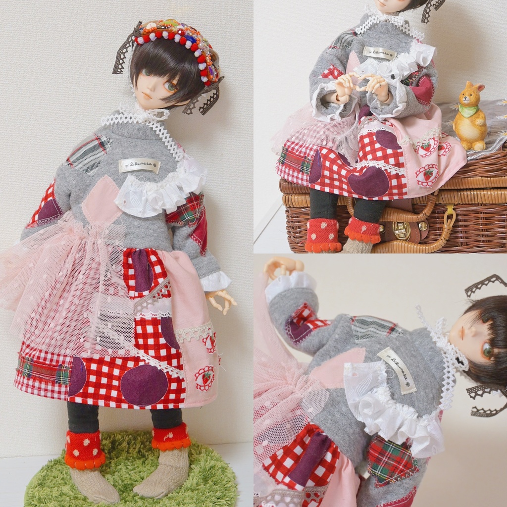 ペタペタぱっちわーくの✳︎スウェットワンピ☆