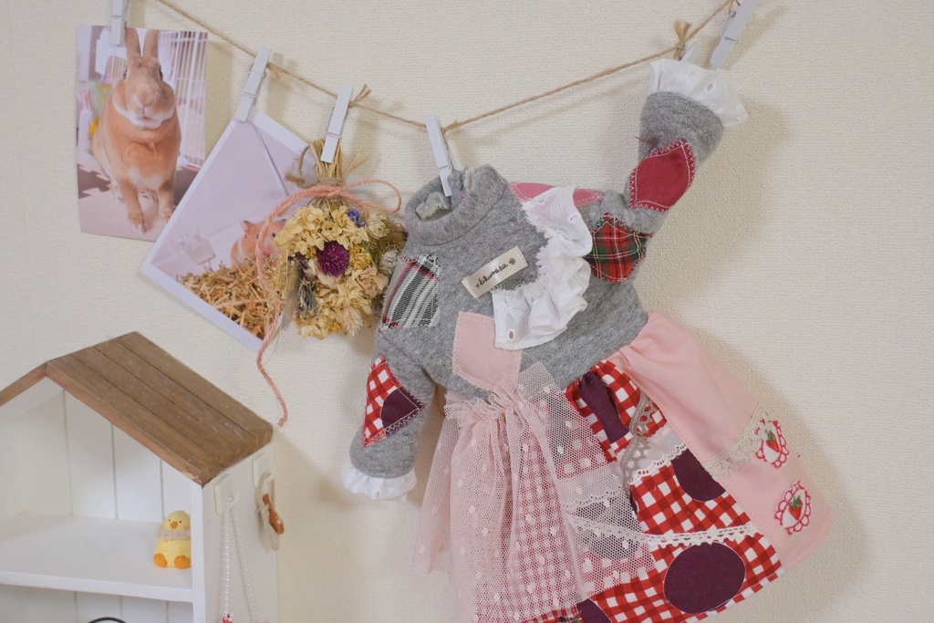 ペタペタぱっちわーくの✳︎スウェットワンピ☆