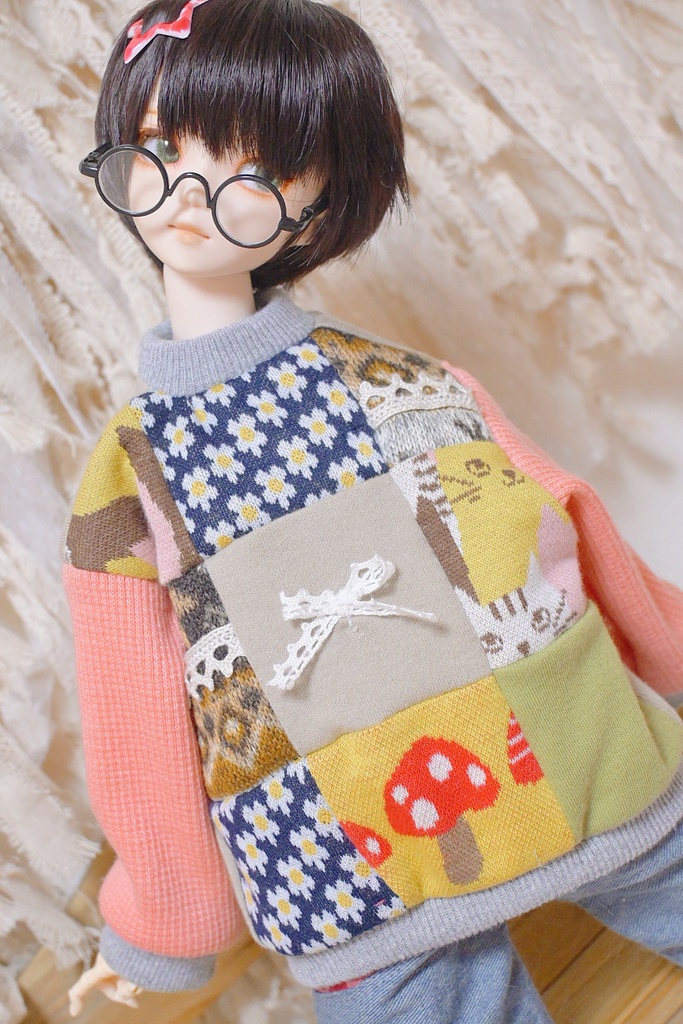 ナチュラルぱっちわーくニット❁