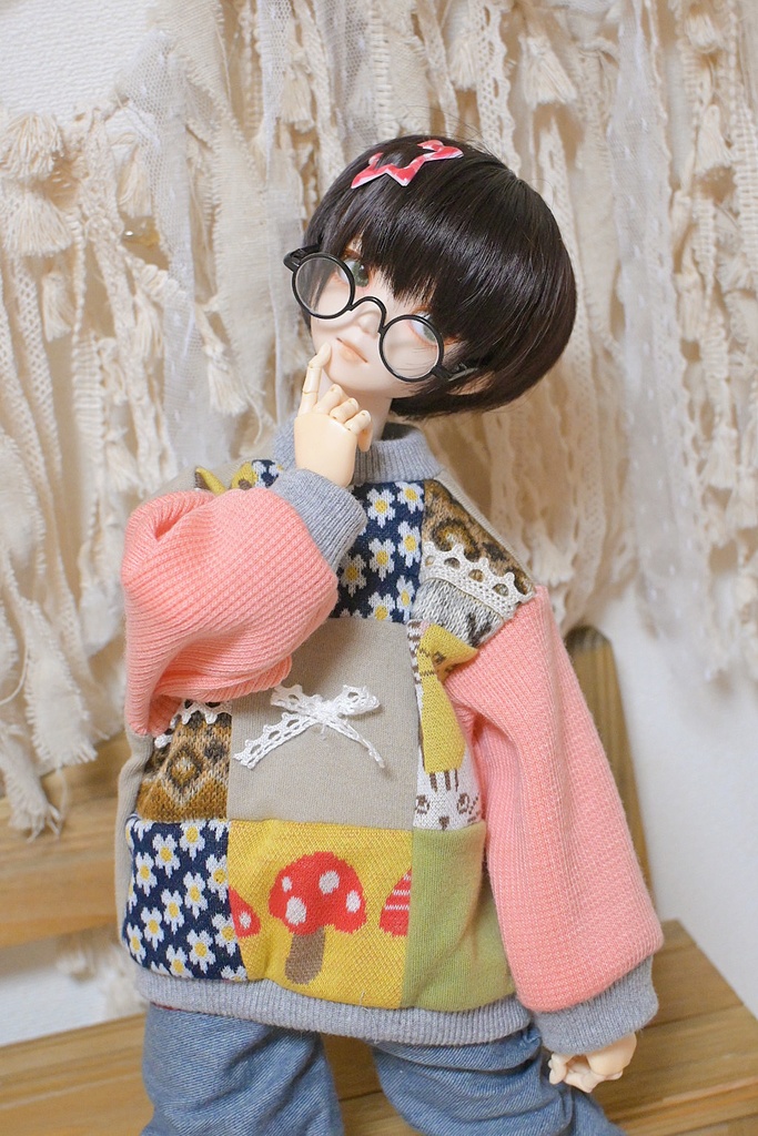 ナチュラルぱっちわーくニット❁