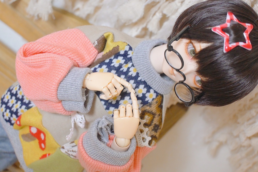 ナチュラルぱっちわーくニット❁