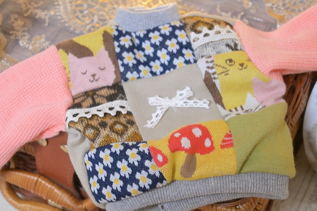 ナチュラルぱっちわーくニット❁