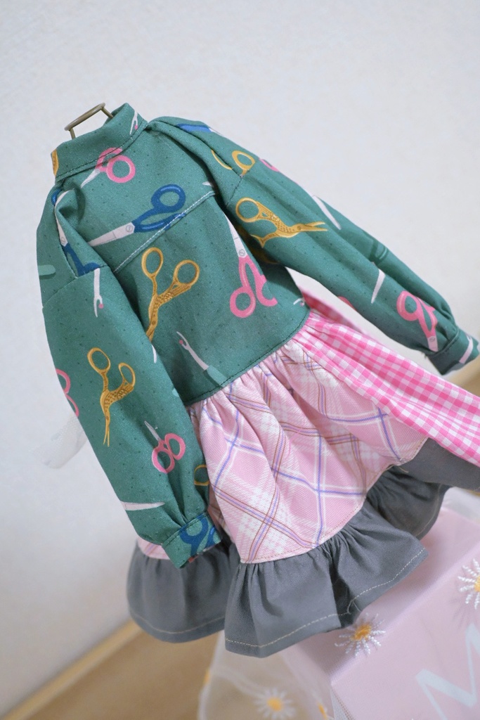 チョキチョキ✂️古着風シャツワンピ!