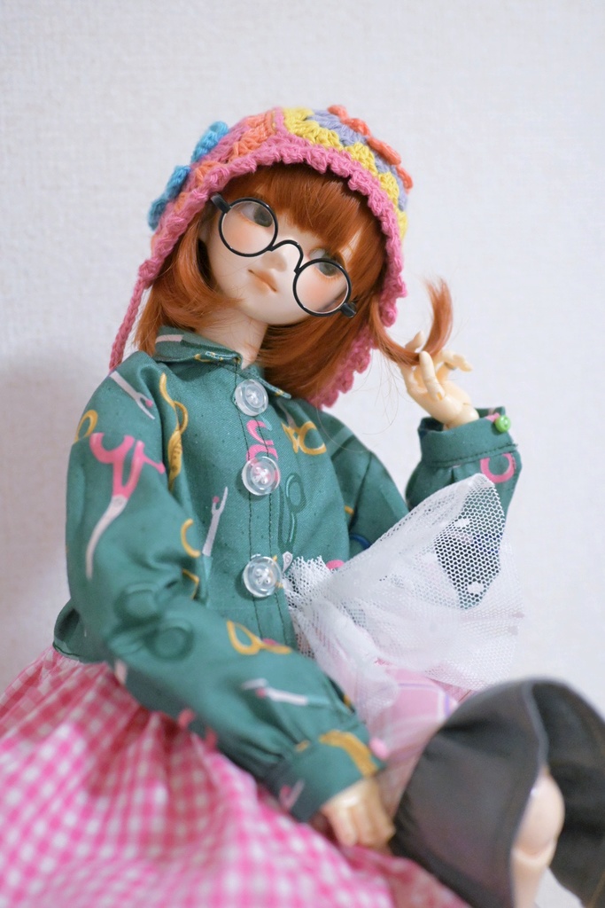 チョキチョキ✂️古着風シャツワンピ!