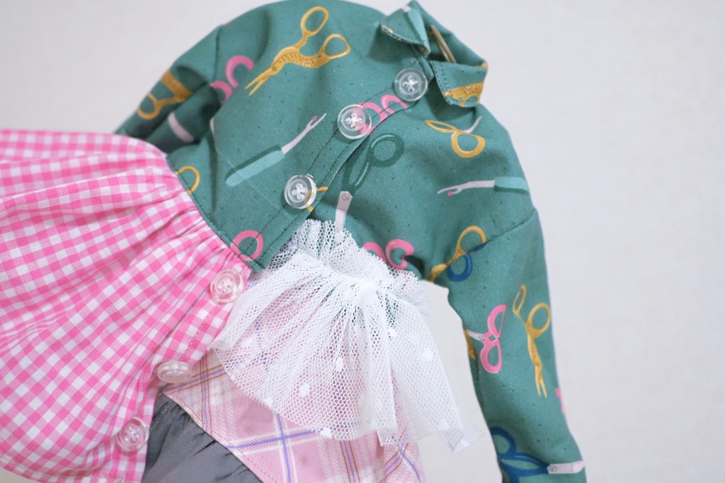 チョキチョキ✂️古着風シャツワンピ!