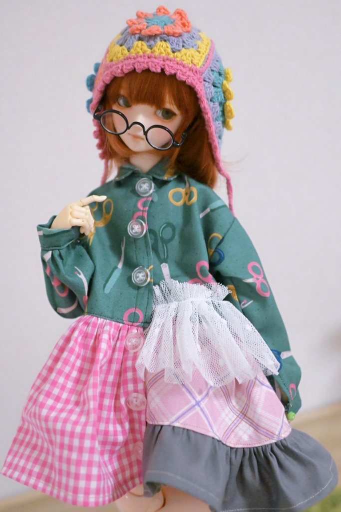 チョキチョキ✂️古着風シャツワンピ!