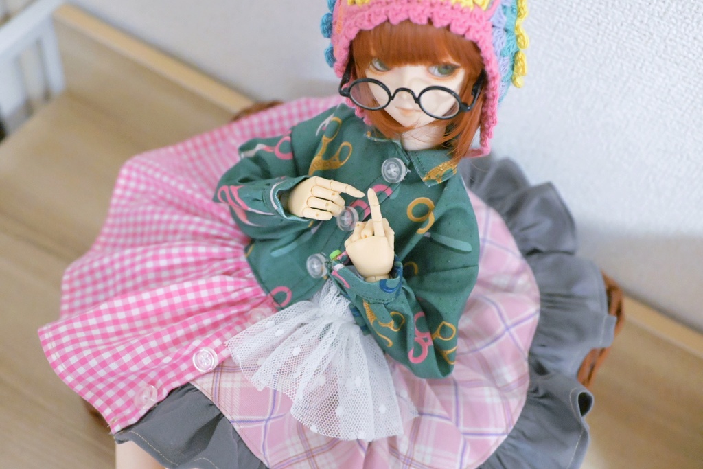 チョキチョキ✂️古着風シャツワンピ!