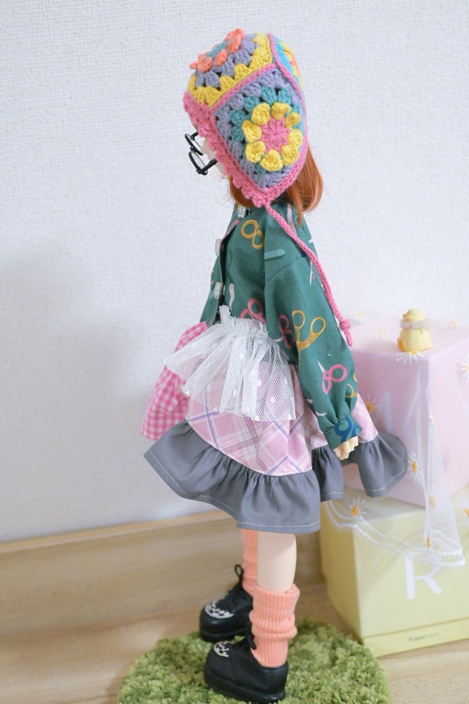 チョキチョキ✂️古着風シャツワンピ!