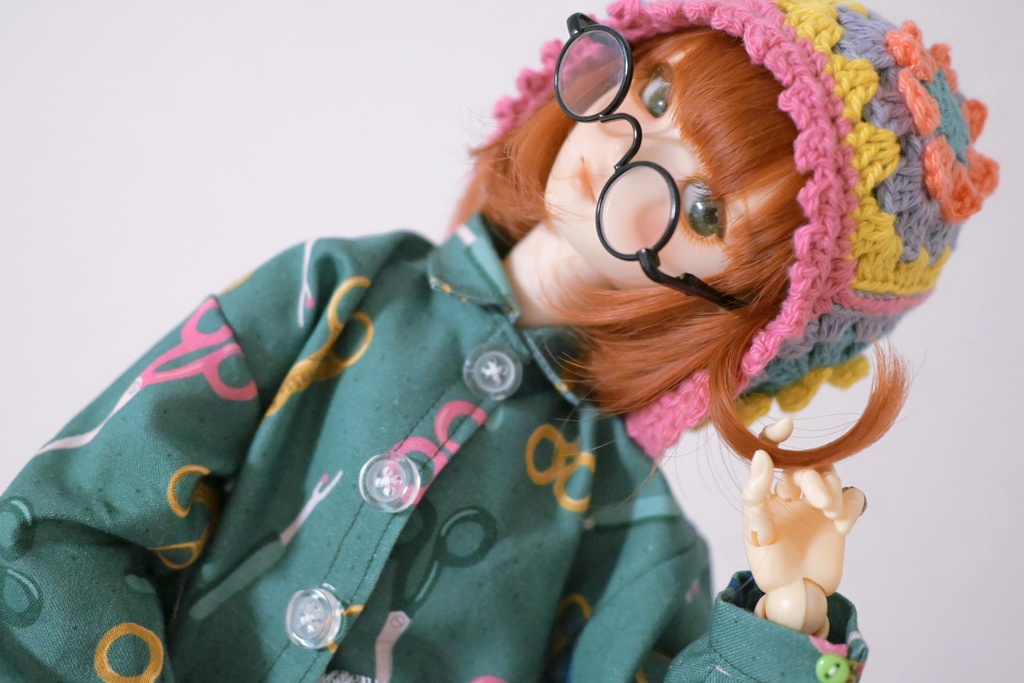 チョキチョキ✂️古着風シャツワンピ!