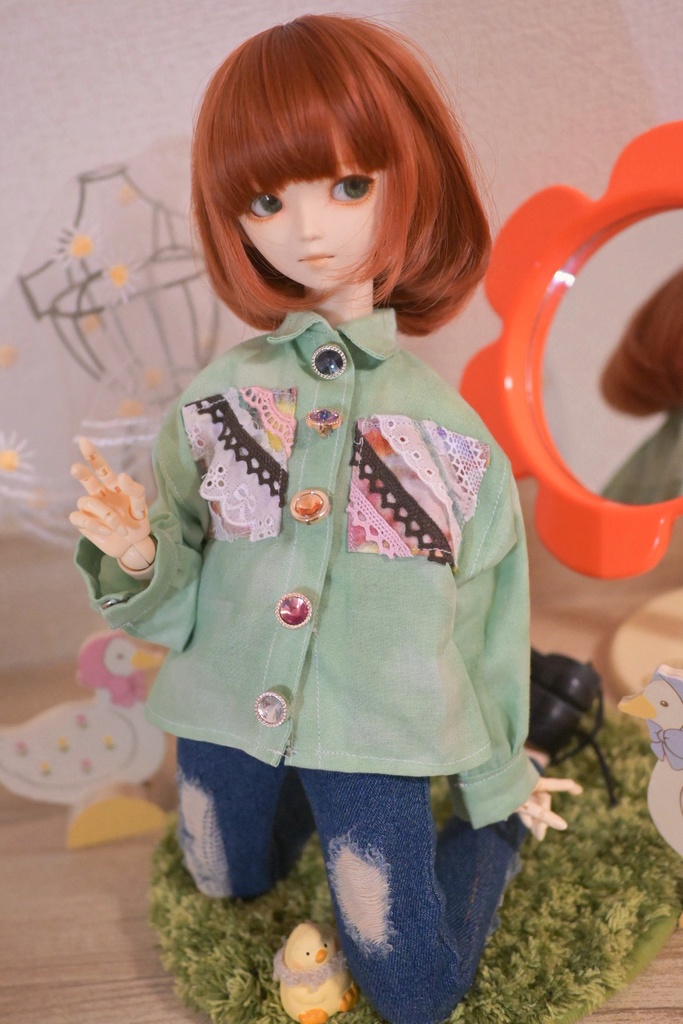 レースいっぱいポケットシャツ✳︎