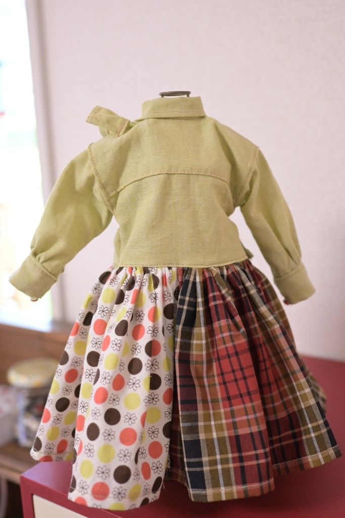 可愛さ急上昇↗️✳︎ななめフリルの古着風ワンピ