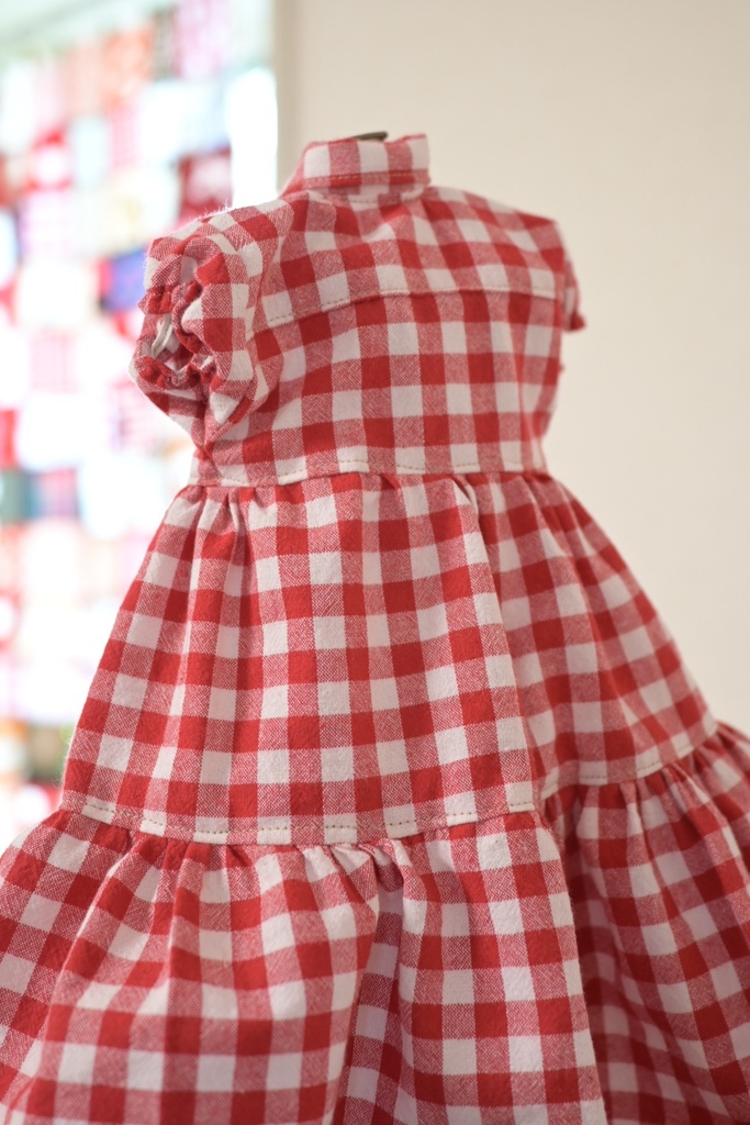 夏っぽギンガム🌺きらめきボタンワンピ