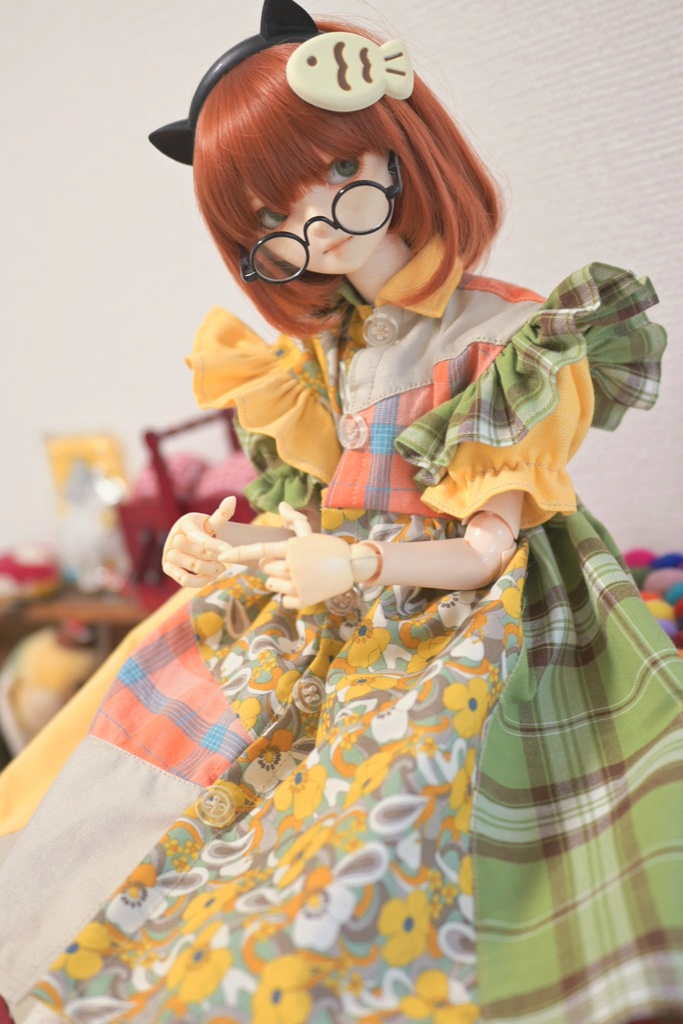 だいじょ〜ぶ☆肩フリル切り替えワンピ〜ス!