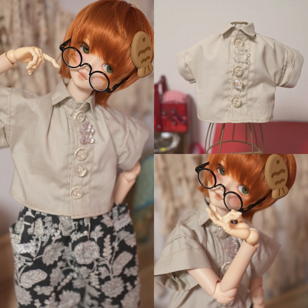 ワンコイン❤︎シンプル✴︎ベージュ×シャツ