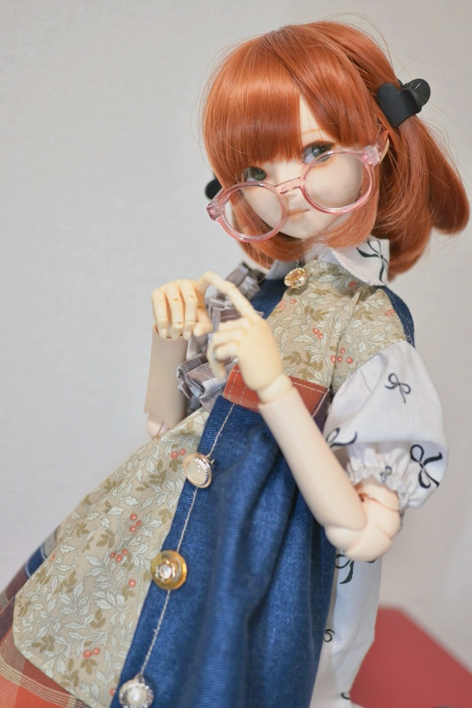 せーの!チェック×デニムの切り替えワンピ❤︎