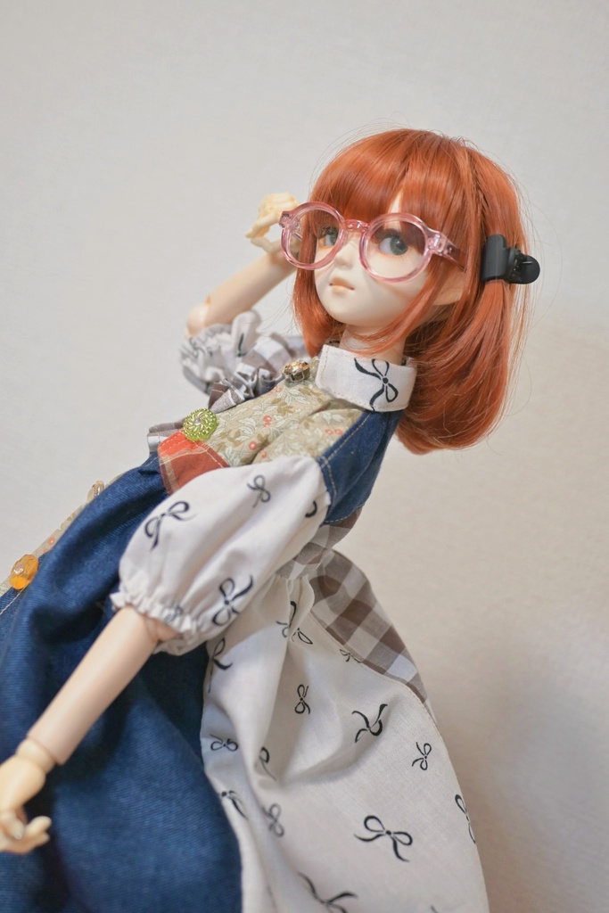 せーの!チェック×デニムの切り替えワンピ❤︎