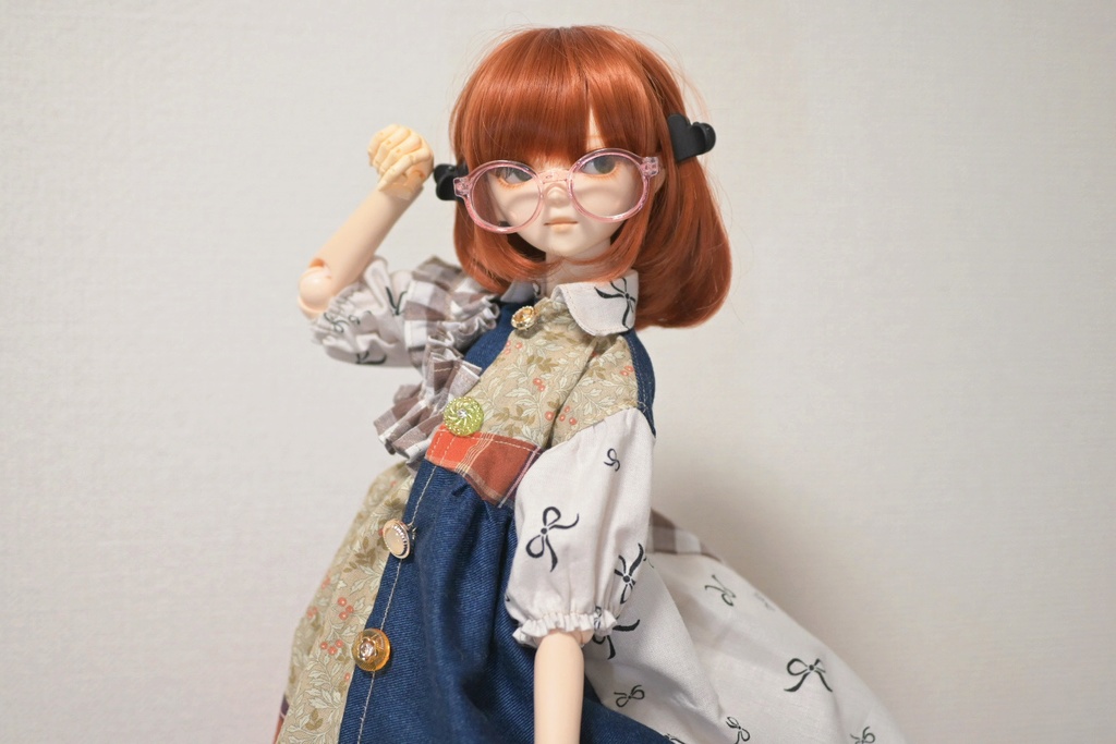 せーの!チェック×デニムの切り替えワンピ❤︎