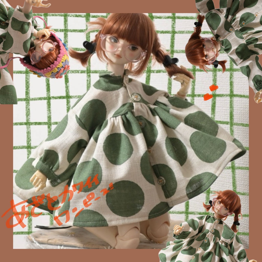 あざとくナチュラル♥ふわふわドットワンピ