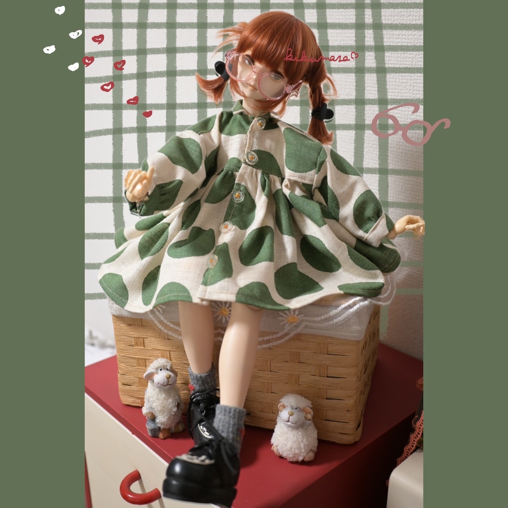 あざとくナチュラル♥ふわふわドットワンピ