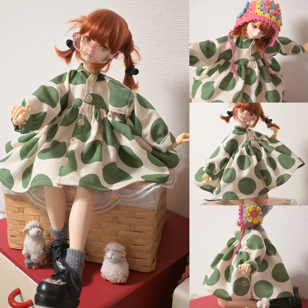 あざとくナチュラル♥ふわふわドットワンピ