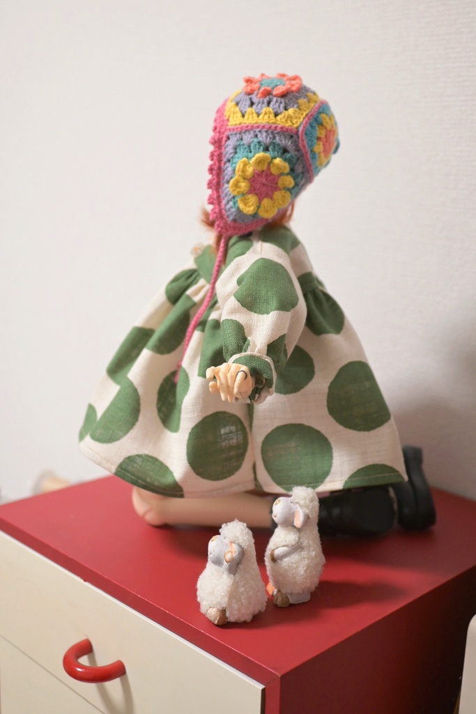 あざとくナチュラル♥ふわふわドットワンピ