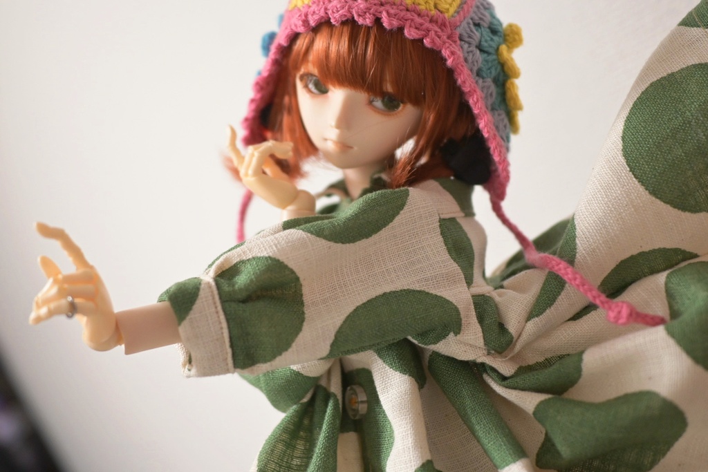 あざとくナチュラル♥ふわふわドットワンピ