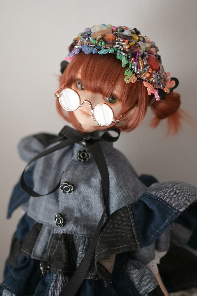 煌めき独り占め⟡˚.⋆ビジュー刺繍ヘッドドレス