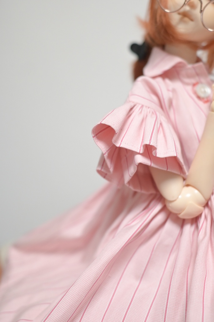 春めいて桃色♡ストライプワンピ✳︎