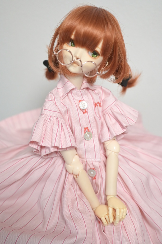 春めいて桃色♡ストライプワンピ✳︎