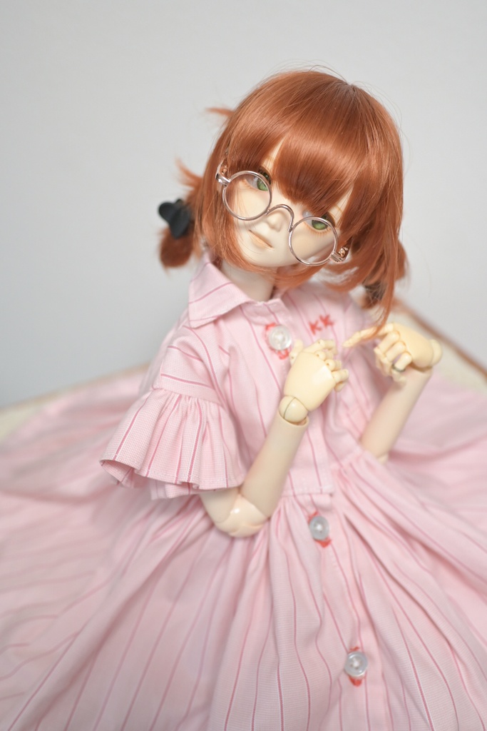 春めいて桃色♡ストライプワンピ✳︎