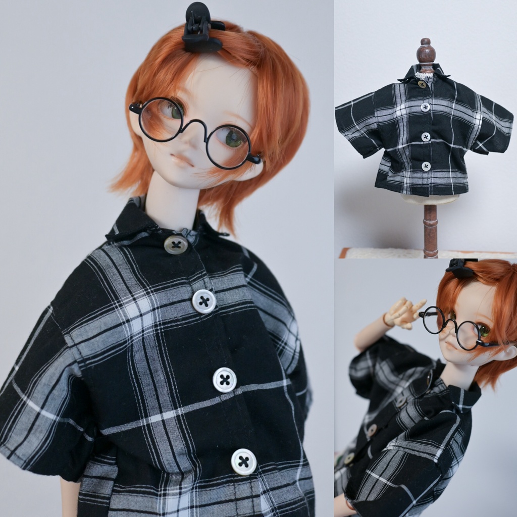 ワンコイン︎︎⟡ブラックチェックシャツ