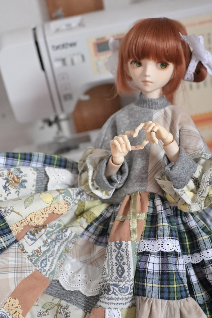 森ガール風🌳パッチワークわんぴーす✌🏼っ！