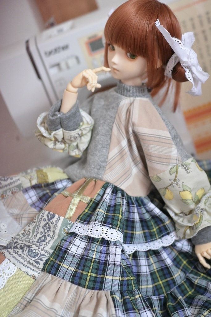 森ガール風🌳パッチワークわんぴーす✌🏼っ！