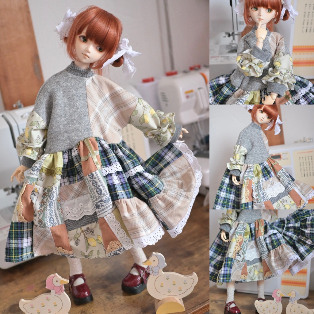 森ガール風🌳パッチワークわんぴーす✌🏼っ！