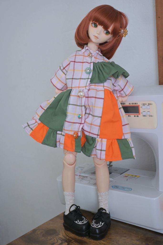 ビビッと!!ぱっち☆ワンピ♩orange×green