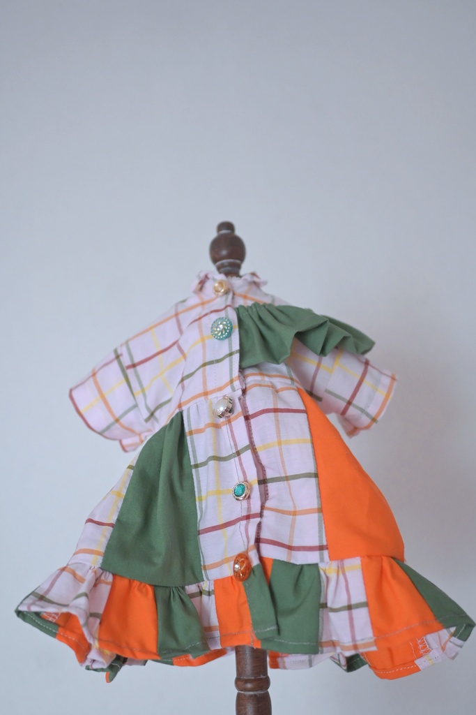 ビビッと!!ぱっち☆ワンピ♩orange×green