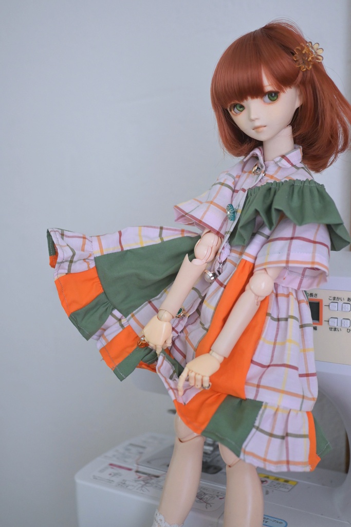 ビビッと!!ぱっち☆ワンピ♩orange×green