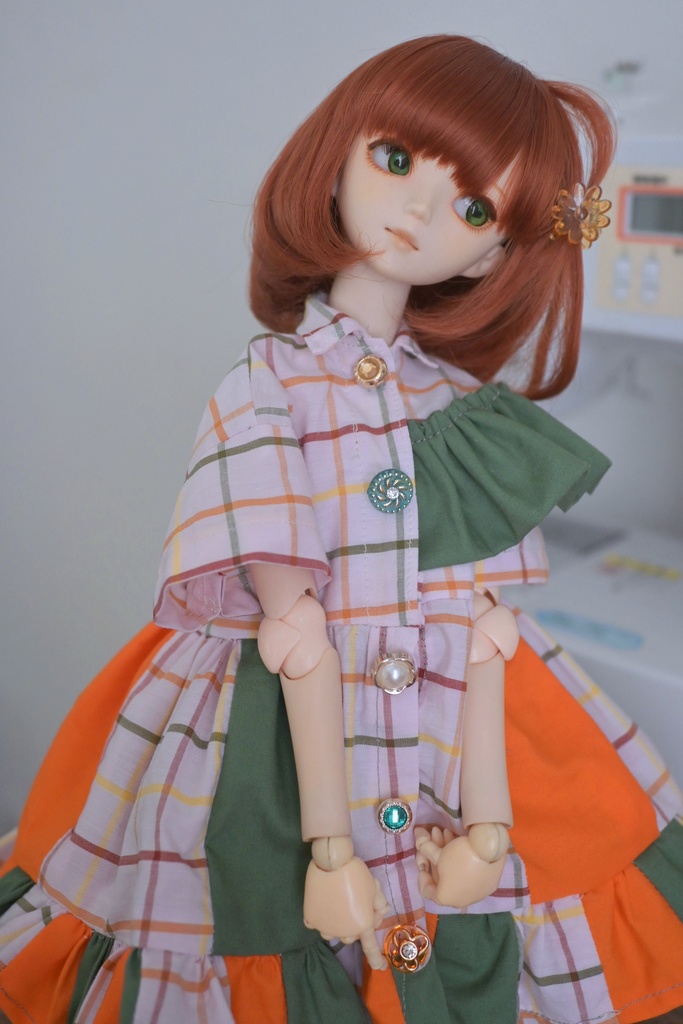 ビビッと!!ぱっち☆ワンピ♩orange×green
