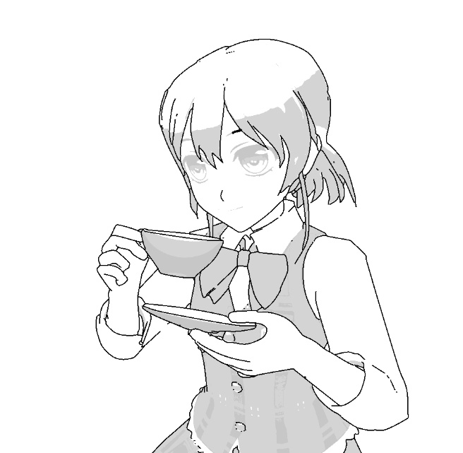 【CLIP STUDIO対応】ティーカップセット3D素材 - 01