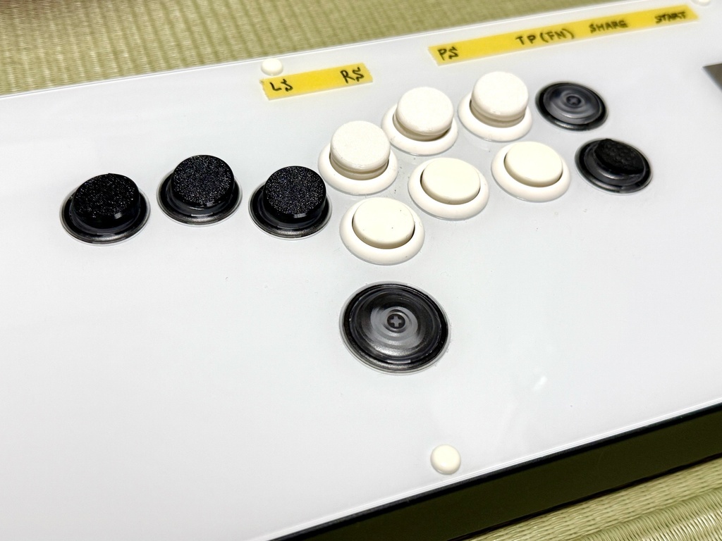 【弾き入力に最適】アーケードコントローラー 24φボタンキャップ用 傾斜付ボタンキャップカバー